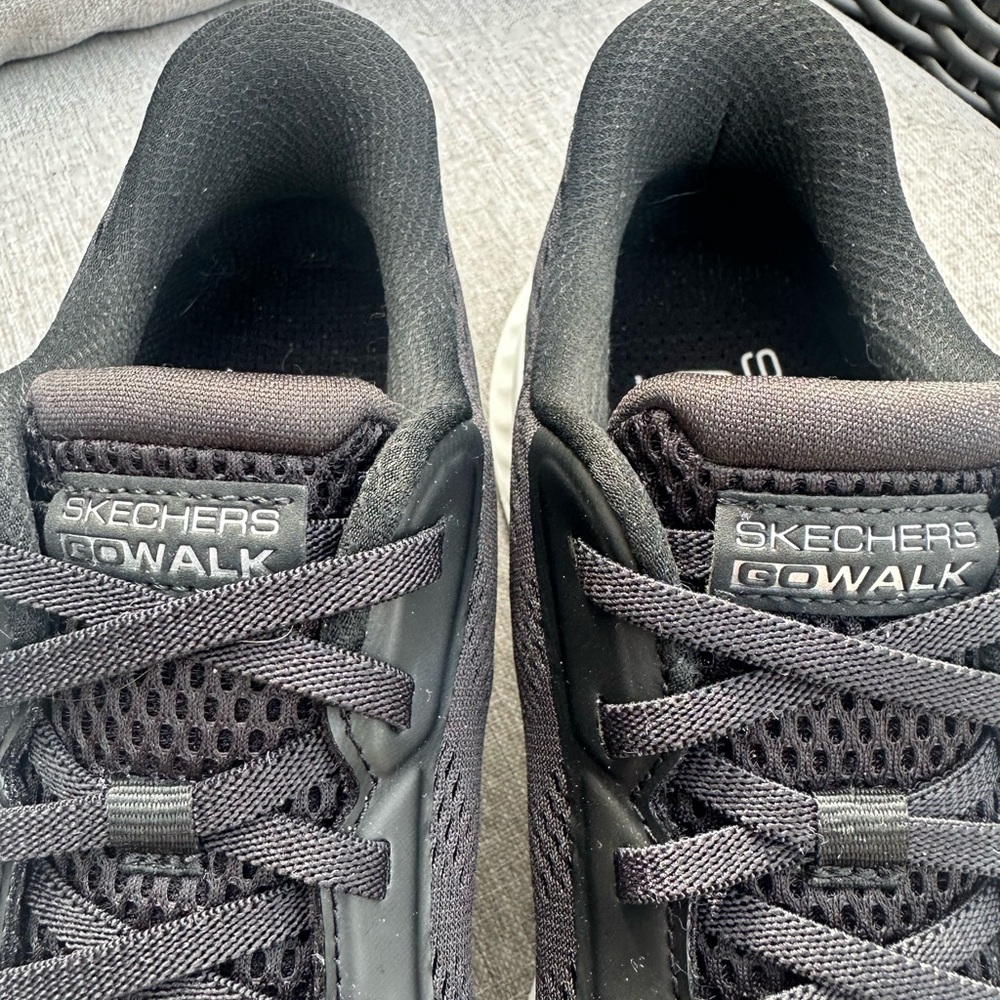 Skechers Black and White Women's Sneakers - Picture 3 of 5